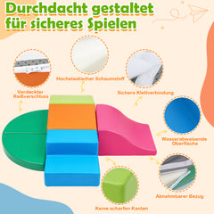 Ikodm Schaumstoffbausteine für Kinder, 6-teilig mit Klett