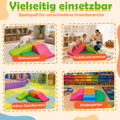 Ikodm Schaumstoffbausteine für Kinder, 6-teilig mit Klett