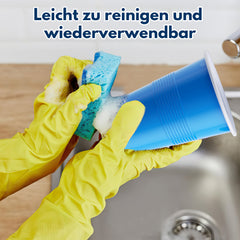Ikodm Becher Bierpong becher set 110 teilig (100 Becher, 10 Bälle) Kunststoff