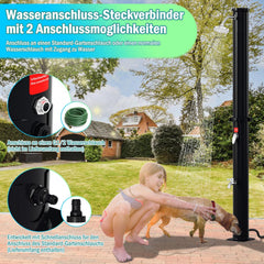 Ikodm 20L Solardusche mit Duschkopf und Schutzabdeckung