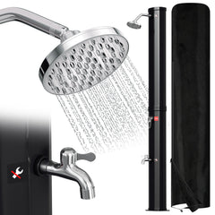 Ikodm 35L Solardusche Gartendusche Inkl. Schutzhaube