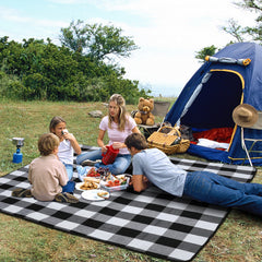 Ikodm Picknickdecke Wasserdicht Tragbar 200×200cm