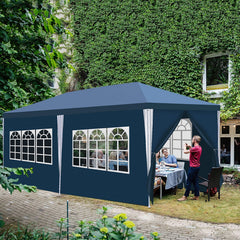 Ikodm Pavillon Partyzelt 3x6m Wasserdicht mit Seitenteilen