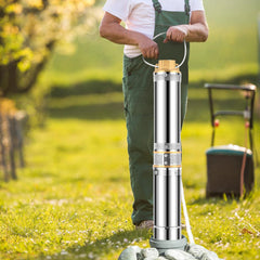 Ikodm Tiefbrunnenpumpe für Gartenbewässerung Edelstahl