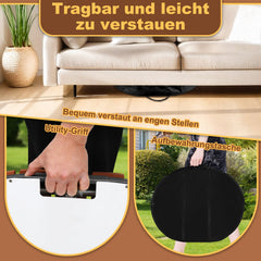 Ikodm Bodendusche Gartendusche mit Fußrad und 22 Kupferdüsen