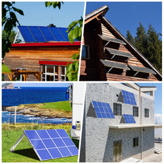 Ikodm Solarpanel Halterung Verstellbar 0-60° Aluminium 1 Paar