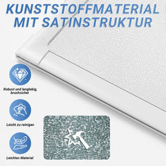 Ikodm Badewannenfaltwand aus Kunststoff, 2-/3-teilig, verschiedene Designs