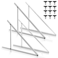 Ikodm Solarpanel PV Halterung 104cm 0°-90° 2/4 Stück