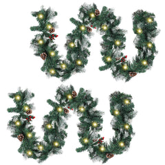 Ikodm Weihnachtsgirlande mit Beleuchtung 5m 100 LEDs inkl