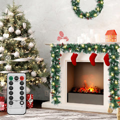 Ikodm Weihnachtsgirlande mit Beleuchtung 5m 100 LEDs inkl