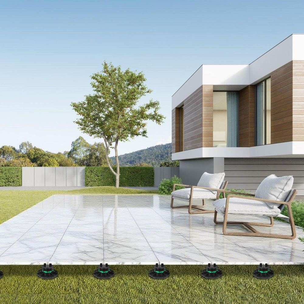 Ikodm Höhenverstellbare Stelzlager für Terrassenplatten & Bodenplatten