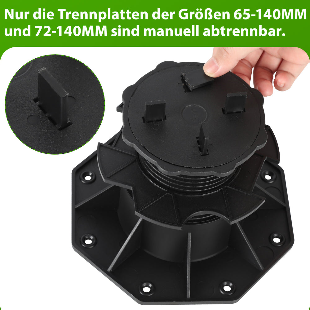 Ikodm Höhenverstellbare Stelzlager für Terrassenplatten & Bodenplatten
