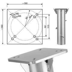 Ikodm Universal Bodenanker für Ampelschirme