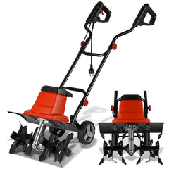Ikodm Elektrische Gartenfräse Bodenfräse 1500W 400 U/min