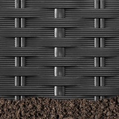 Ikodm Rasenkante Gartenpalisade Rattan-Optik
