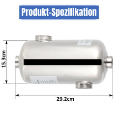 Ikodm Schwimmbad Wärmetauscher Edelstahl 28KW/60KW