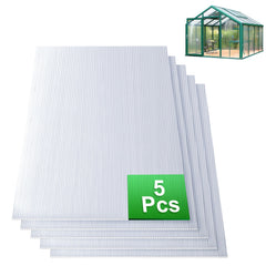 Ikodm Polycarbonat Hohlkammerplatten 8mm 5 Stück für Gewächshaus