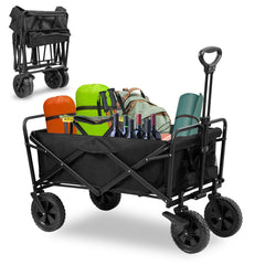 Ikodm Bollerwagen faltbar Strandwagen 100kg Belastbarkeit