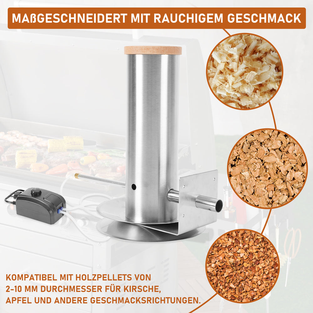 Ikodm Elektrischer Kaltrauchgenerator aus Edelstahl mit Pumpe