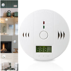 Ikodm CO Melder Alarm Kohlenmonoxid Gasmelder Rauchmelder Gaswarner LCD Anzeige Kohlenmonoxidmelder Brandschutz