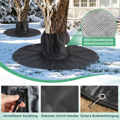 Ikodm Palmenwurzelschutz, 2 Stück, Ø 100 cm, Winterschutz mit Alufolie