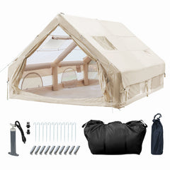 Ikodm Aufblasbares Campingzelt mit Dachfenster 12㎡