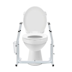 Ikodm WC Aufstehhilfe Toilettenstütze Stützhilfe Höhenverstellbar