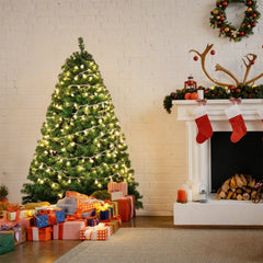 Ikodm Künstlicher Weihnachtsbaum mit Beleuchtung