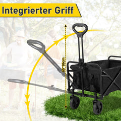 Ikodm Bollerwagen Transportwagen Faltbar 60L