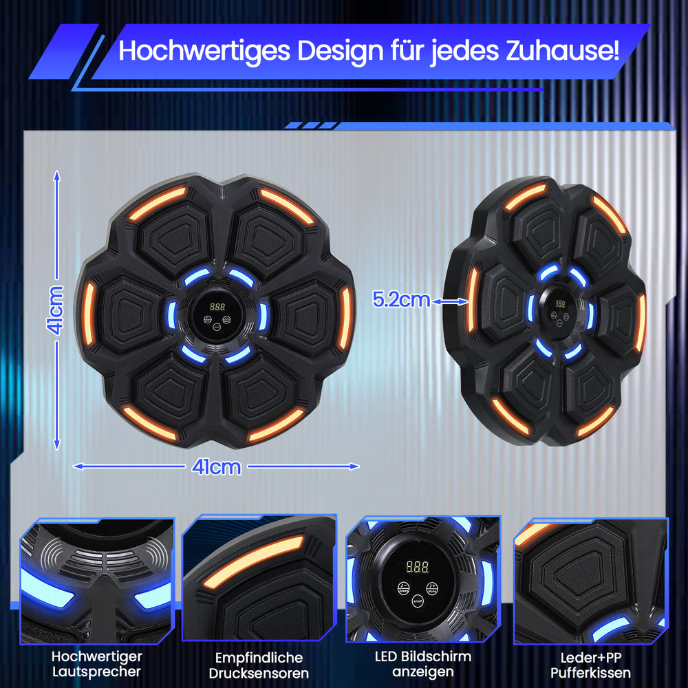 Ikodm Bluetooth Musik-Boxmaschine mit LED, Zählfunktion & Wandmontage