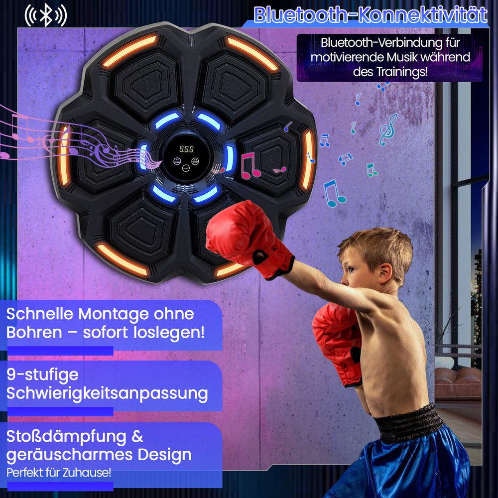Ikodm Bluetooth Musik-Boxmaschine mit LED, Zählfunktion & Wandmontage