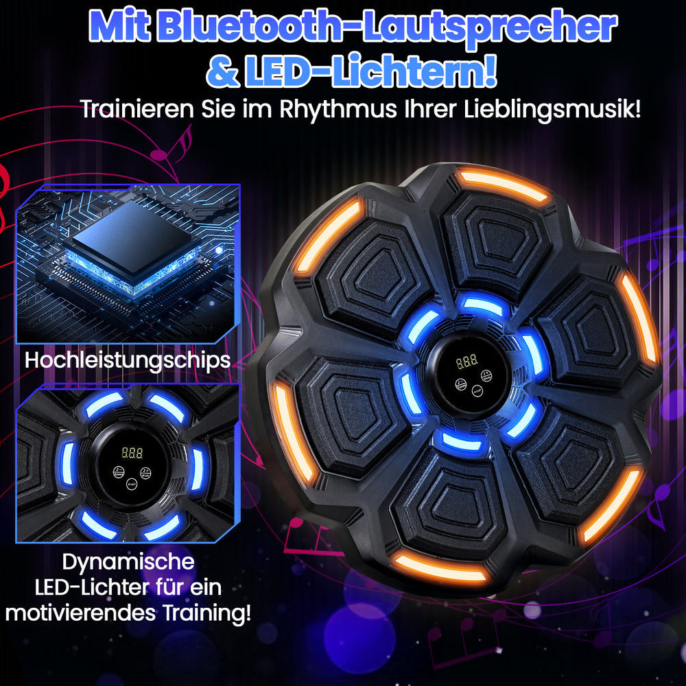 Ikodm Bluetooth Musik-Boxmaschine mit LED, Zählfunktion & Wandmontage