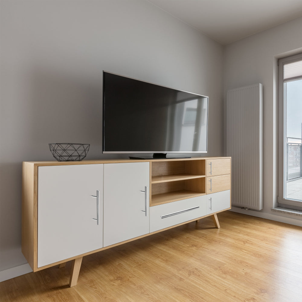 Ikodm 10x Edelstahl Möbelgriffe für Küche und Schrank