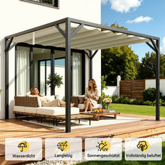 Ikodm Ersatzdach für Gartenpavillon, verschiedene Größen & Farben