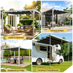 Ikodm Ersatzdach für Gartenpavillon, verschiedene Größen & Farben