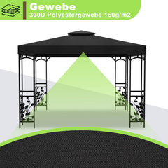 Ikodm Ersatzdach für Pavillon 3x3m  Pavillondach
