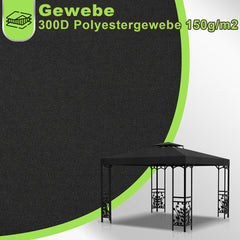 Ikodm Ersatzdach für Pavillon 3x3m  Pavillondach