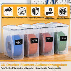 Ikodm Filament Aufbewahrungsbox luftdicht und staubdicht