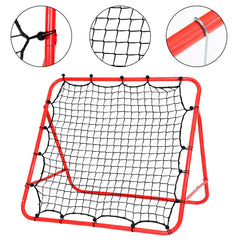 Ikodm Klappbares Fußball Rebounder-Netz mit Ziel – Rückprallwand fürs Training