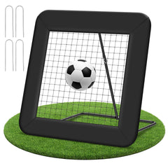 Ikodm Klappbares Fußball Rebounder-Netz mit Ziel – Rückprallwand fürs Training