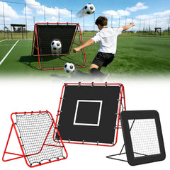 Ikodm Klappbares Fußball Rebounder-Netz mit Ziel – Rückprallwand fürs Training