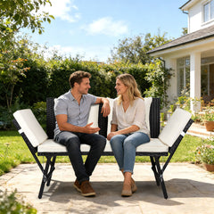 Ikodm Gartensofa Sitzmöbel Polyrattan Gartenbank