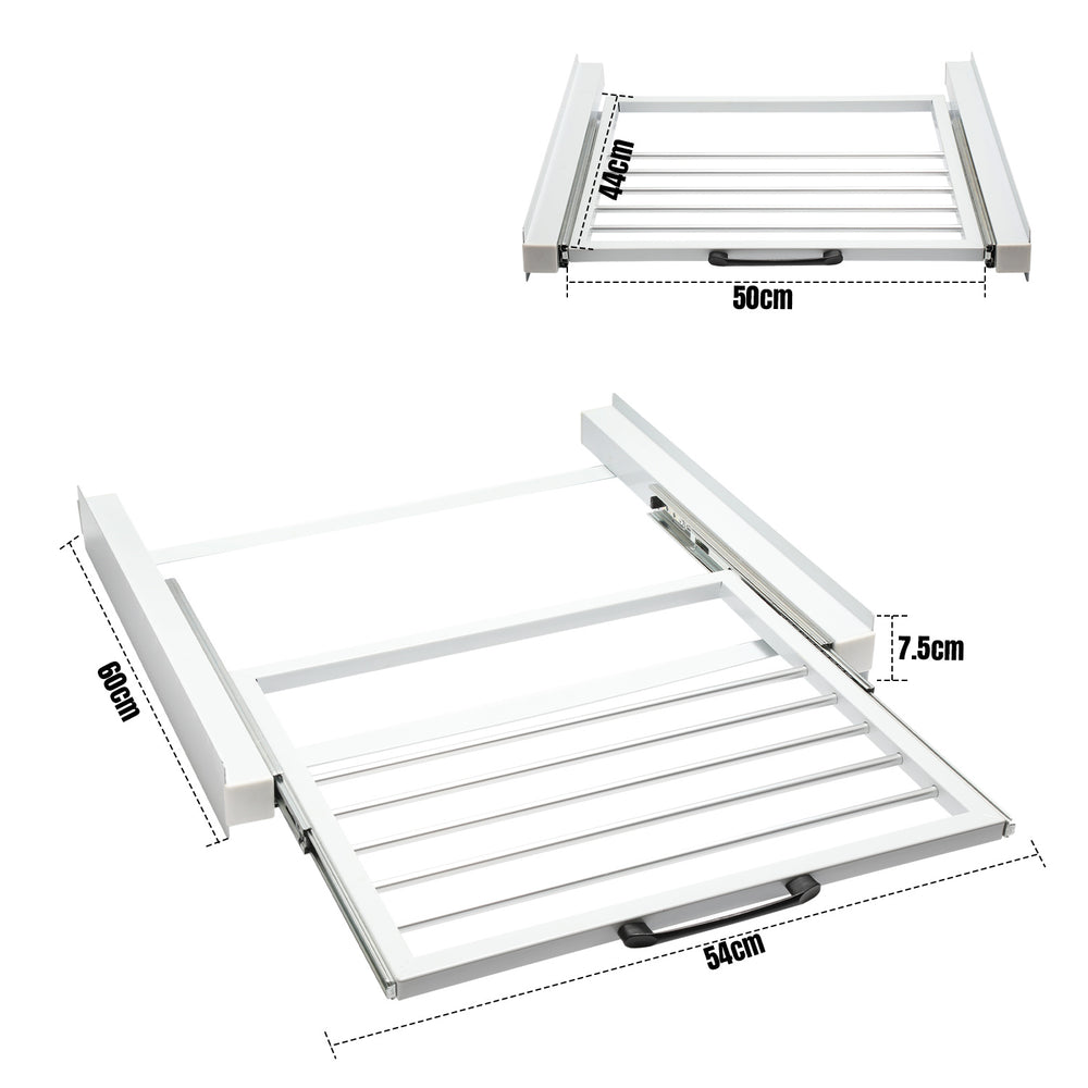 Ikodm Universal Zwischenbaurahmen für Waschmaschine & Trockner mit Handtuchhalter