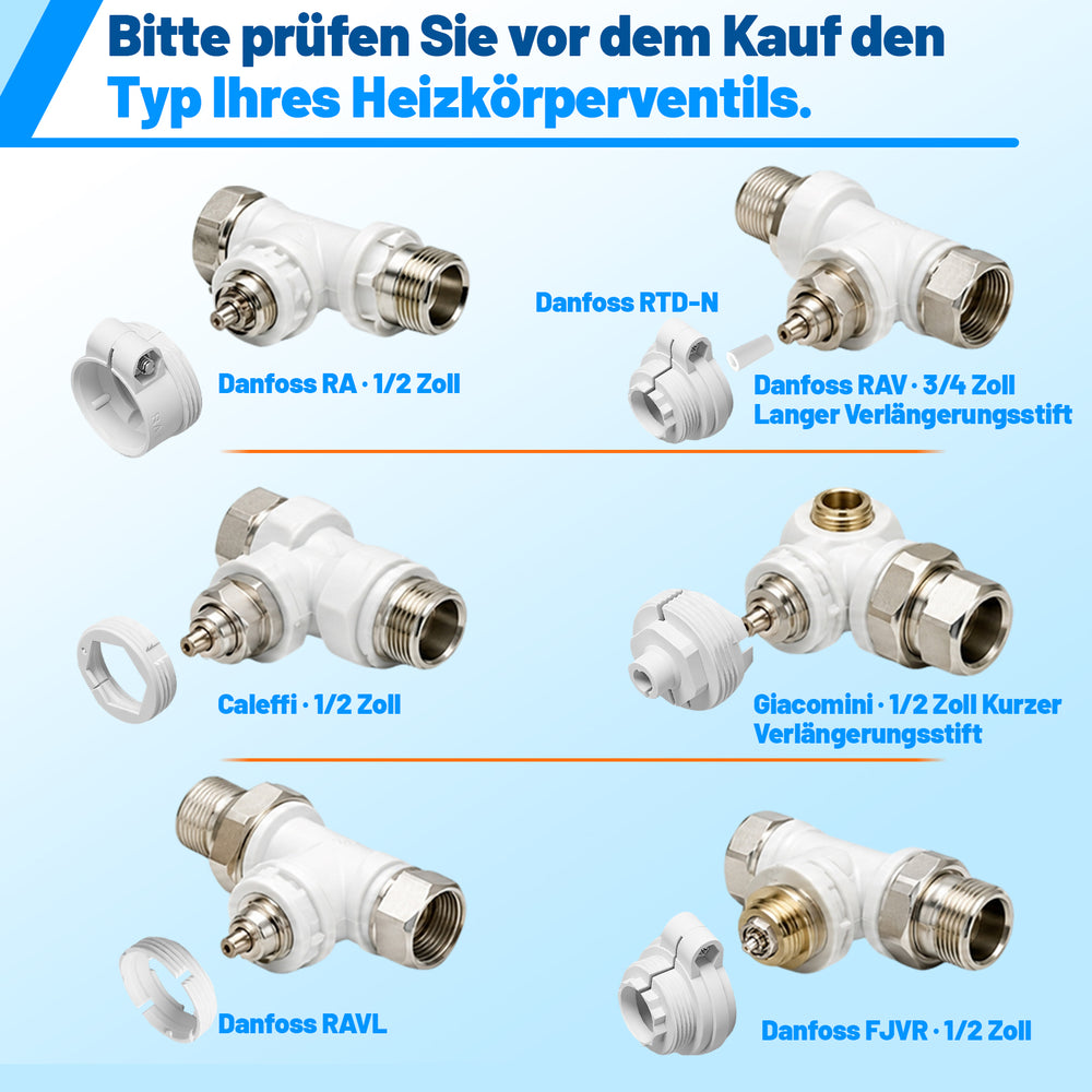 Ikodm Smartes Heizkörperthermostat mit WLAN, App-Steuerung ohne Hub