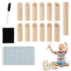 Ikodm Kubb Holz Holzkegel Wikingerspiel Outdoorspiel Gartenschach Wurfspiel Playtive