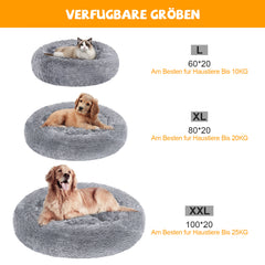 Ikodm Hundebett Hundekissen Haustierbett Katzenbett Plüsch Schlafplatz