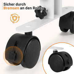 Ikodm Infrarotheizung Standfüße Universel Zubehör Mit Rollen Heizpanel Edelstahl