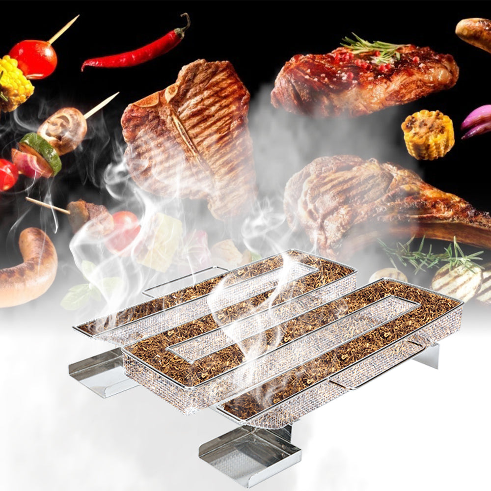 Ikodm Kaltraucherzeuger aus Edelstahl für Smoker und Räucherofen