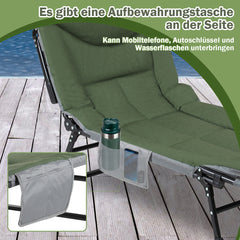 Ikodm Karpfenliege Campingbett Faltbar Maximale Belastung 150 kg