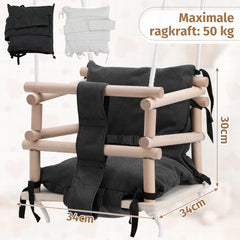 Ikodm Babyschaukel Kindersitz Gartenschaukel 3 in 1 Schaukel